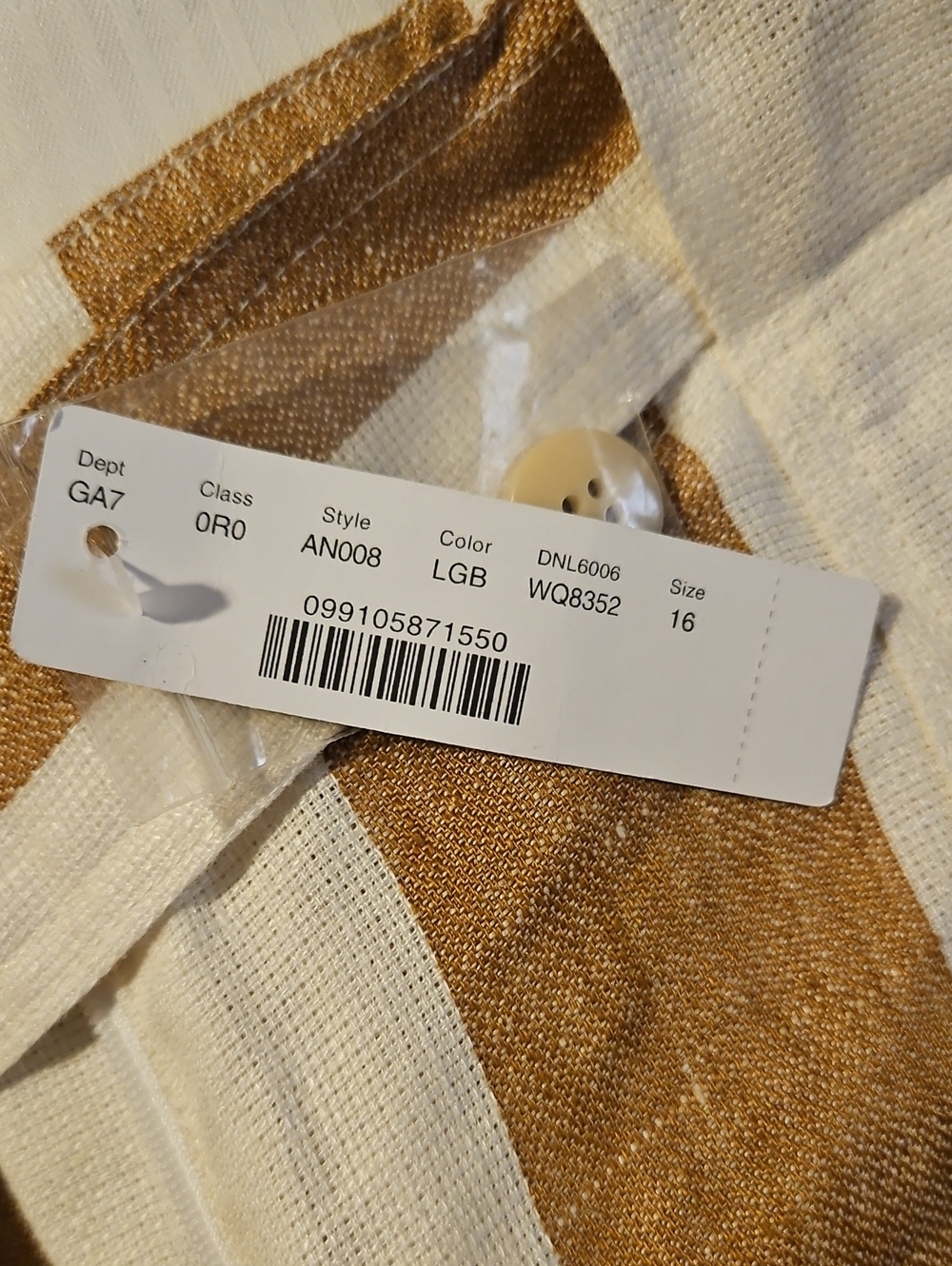 J. Crew Tie-Waist Linen Wide Leg Pants Women's Size 16 - Picture 6 of 16